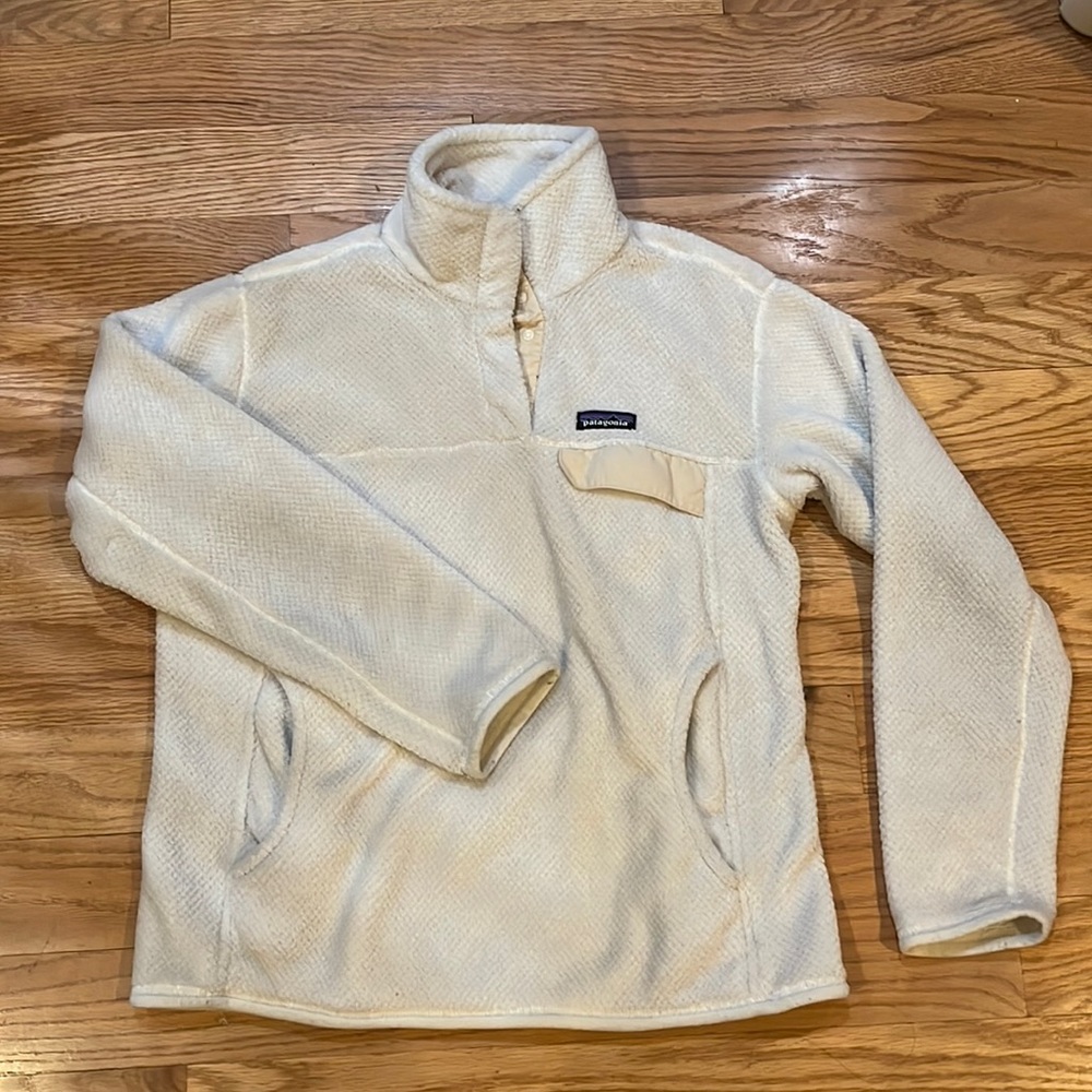 Patagonia Retool Snap T Fleece Pullover (Raw Linen Color)